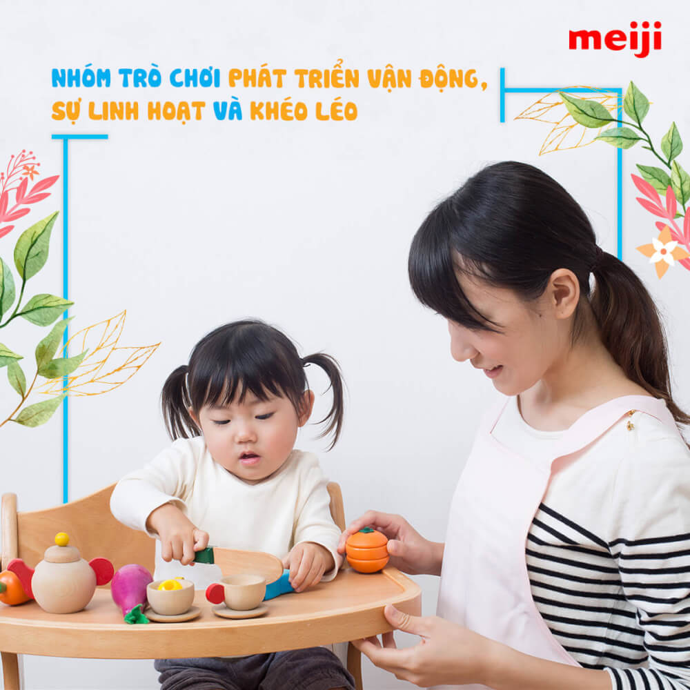 Nhóm trò chơi phát triển vận động cho trẻ từ 1-3 tuổi 